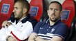 Při přátelském utkání s Paraguayí byl francouzský záložník Franck Ribéry jen mezi náhradníky