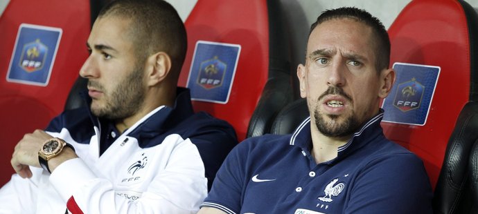 Při přátelském utkání s Paraguayí byl francouzský záložník Franck Ribéry jen mezi náhradníky