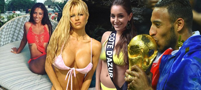 Mezi partnerkami francouzských fotbalistů se vymyká herečka Pamela Andersonová