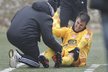 Španělský útočník Dukly Néstor si v přípravném zápase proti Bohemians nešťastně poranil koleno a nejspíše přijde o celou jarní část sezony