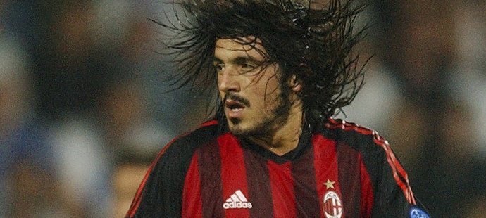 Gennaro Gattuso v dobách, kdy oblékal dres AC Milán