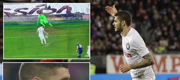 Útočník Interu Milán Mauro Icardi na půdě Neapole vyrovnal v závěru na 2:2 z penalty, kterou provedl po vzoru Antonína Panenky