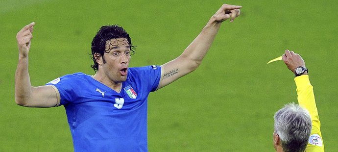 Italský útočník Luca Toni na EURO 2008