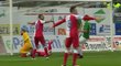 Sporný moment, po kterém se Slavia v Jablonci dožadovala penalty