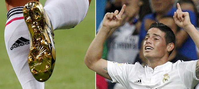 James Rodriguez vstřelil zlatou kopačkou ve španělském Superpoháru první gól v dresu Realu Madrid
