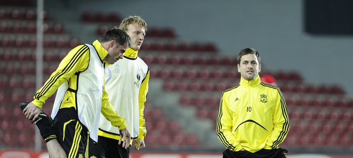 Joe Cole trénuje na Spartě s liverpoolskými spoluhráči