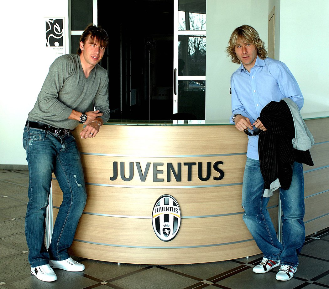 V Juventusu Turín se Zdeněk Grygera potkal s Pavlem Nedvědem