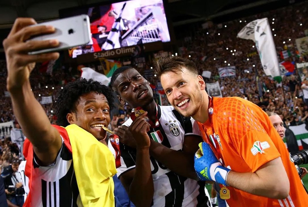 Paul Pogba po vítězství Juventusu v Italském poháru