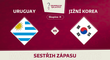 SESTŘIH: Uruguay – Jižní Korea 0:0. Nula střel na bránu, dvě tyčky Jihoameričanů
