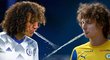 Alex Král jako David Luiz. Dva hráči, kteří jsou si podobní nejen kudrnatými vlasy.