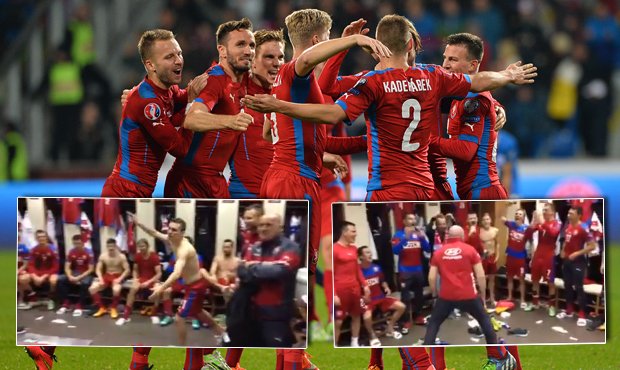 Velká radost českých reprezentantů byla po výhře nad Islandem na místě
