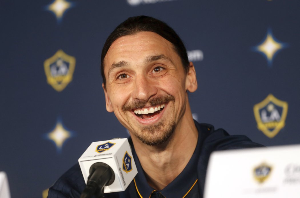 Zlatan Ibrahimovic jako posila LA Galaxy na tiskové konferenci