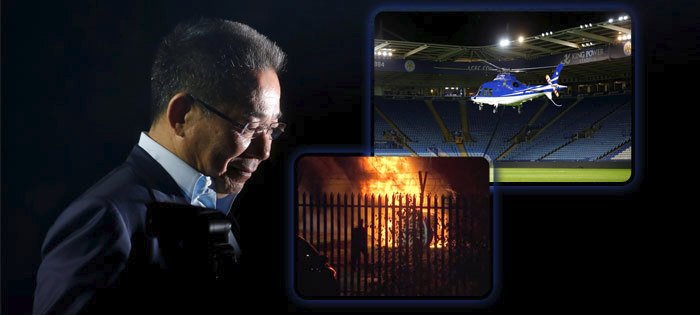 Vrtulník thajského vlastníka Leicesteru Vičaje Srivadtanaprapchy se zřítil blízko stadionu