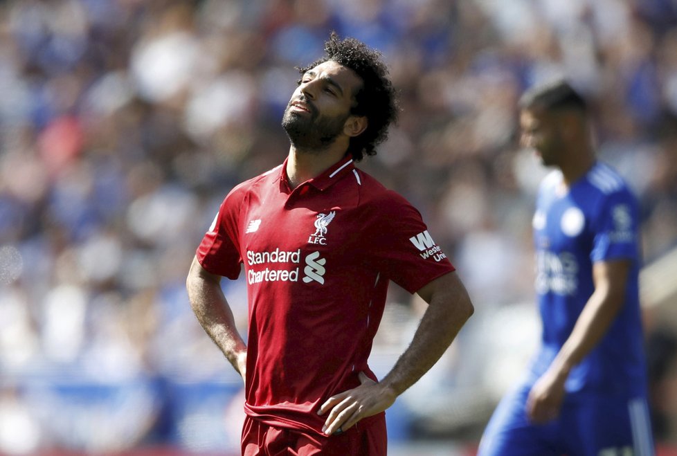 Mohamed Salah se za Liverpool proti Leicesteru gólově neprosadil