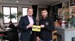 Prezident Liberlandu Vít Jedlička a první hvězda fotbalové reprezentace Pavel Šultes