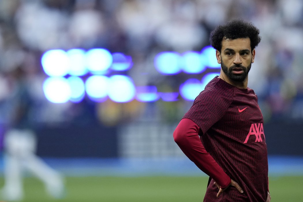 Útočník Liverpoolu Mohamed Salah před finále Ligy mistrů