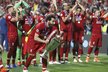 Mohamed Salah s trofejí pro vítěze Ligy mistrů