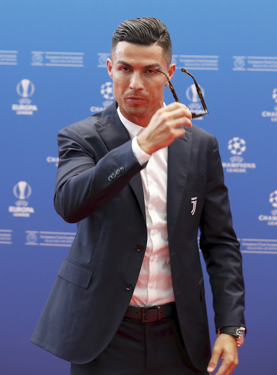 Hvězdný Cristiano Ronaldo před losem Ligy mistrů