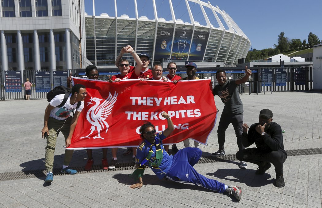 Fanoušci Liverpoolu v Kyjevě před finále Ligy mistrů