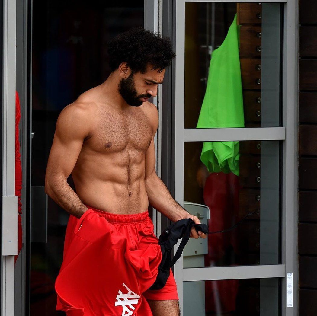 Mohamed Salah se může chlubit vypracovaným tělem