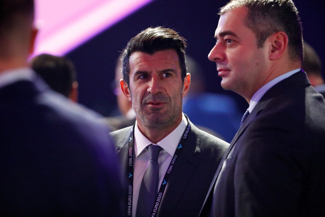 Někdejší vynikající portugalský fotbalista Luis Figo před losem EURO 2020