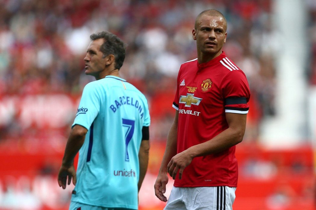 Za Manchester United hrál také obránce Wes Brown