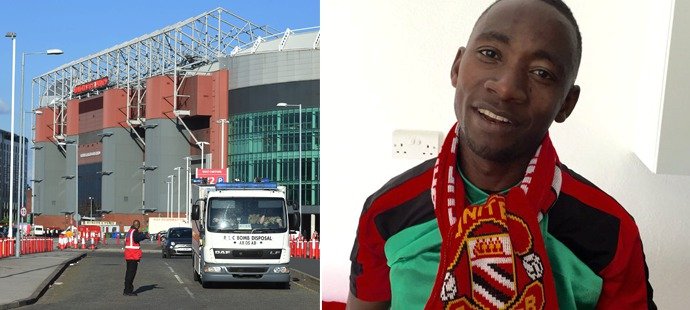 Fanoušek Manchesteru United ze Sierry Leone Moses Kamara nakonec uvidí dva zápasy svého oblíbeného týmu