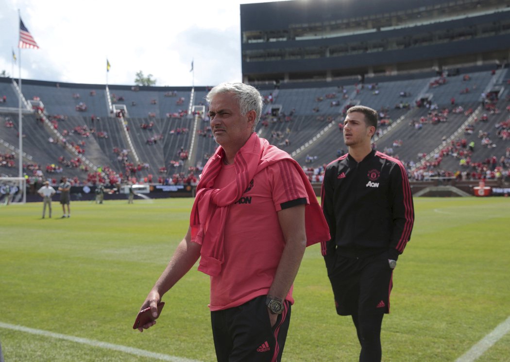 Trenér Manchesteru United José Mourinho na zámořském turné