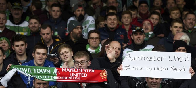 Fanoušci Yeovilu si zápas s favorizovaným Manchesterem United užívali