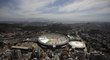 Pohled z výšky na stadion Maracaná v Rio de Janeiru, který bude hostit MS 2014