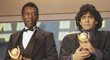 Pelé a Diego Maradona, dva z nejobdivovanějších fotbalistů historie spolu