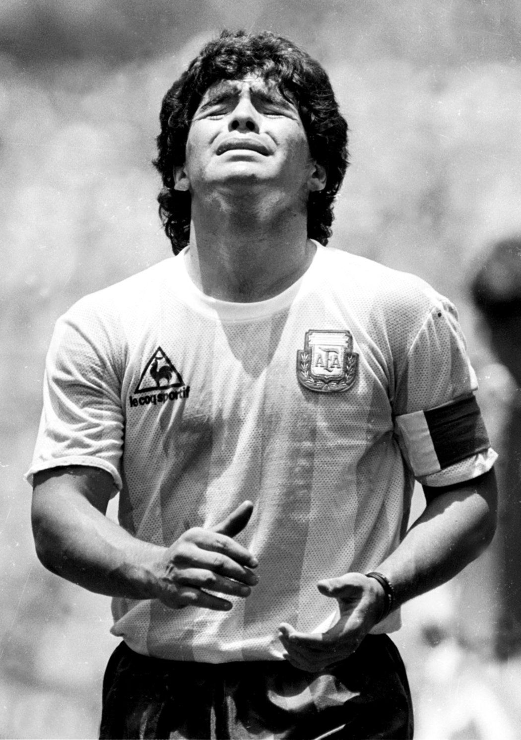 Argentinská ikona. Diego Maradona při finále MS 1986.