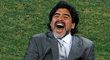 Diego Maradona jako trenér argentinské reprezentace při MS 2006