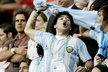 Diego Maradona i po kariéře zůstal vášnivým fanouškem argentinské reprezentace