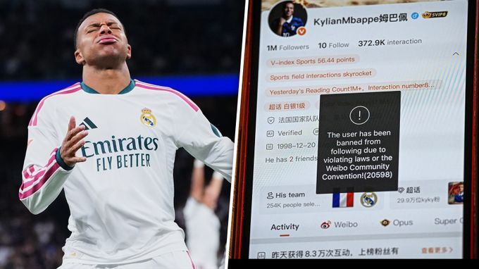 Jak Mbappé narazil v Číně. Mažou ho z her a zastavili přenosy. Paradox kvůli cenzuře Jak Mbappé narazil v Číně. Mažou ho z her a zastavili přenosy. Paradox kvůli cenzuře