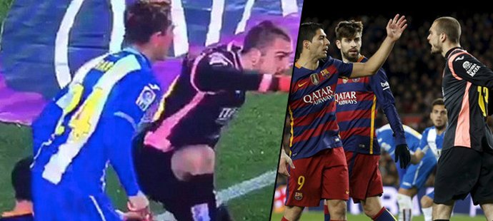 O emoce nebyla v barcelonském derby nouze. Ve středu dění se ocitl Lionel Messi i Luis Suárez.