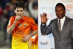 Messi oslavil rekordní gól "dudlíkem". I když předčil legendu Pelého, věnoval branku synovi Thiagovi.