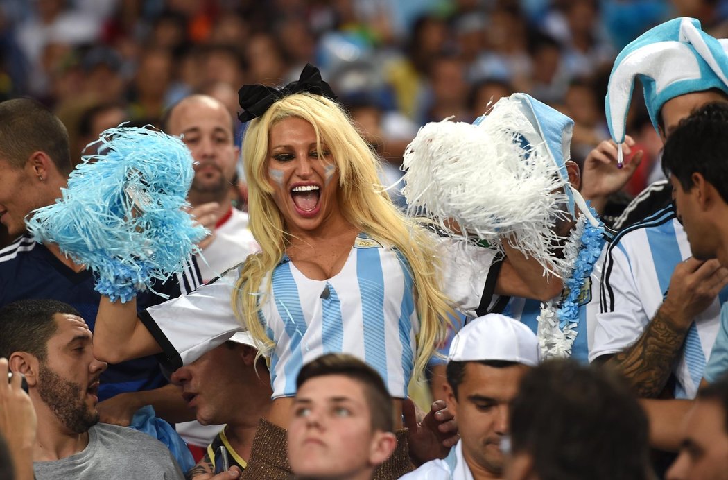 Každý gól Argentiny se musí pořádně oslavit.