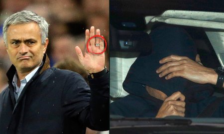 Muž s kapucou nebyl José Mourinho, ale jiný zaměstnanec Chelsea