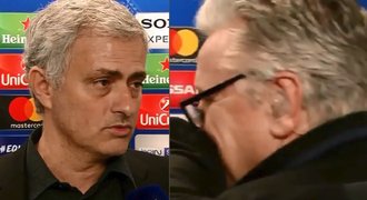 Mourinho po remíze objal reportéra: Díky, že se mě neptáte na Pogbu