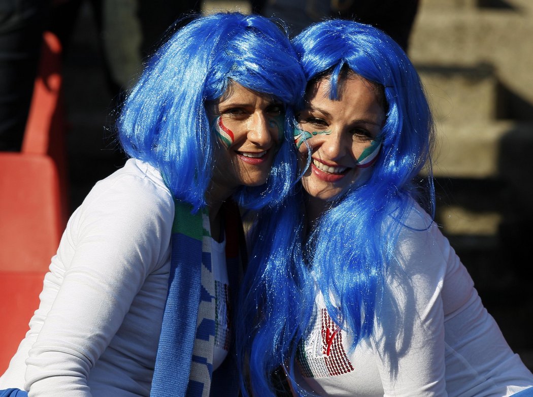 Italské fanynky zažily na šampionátu velké zklamání, přesto jim nechyběl optimismus