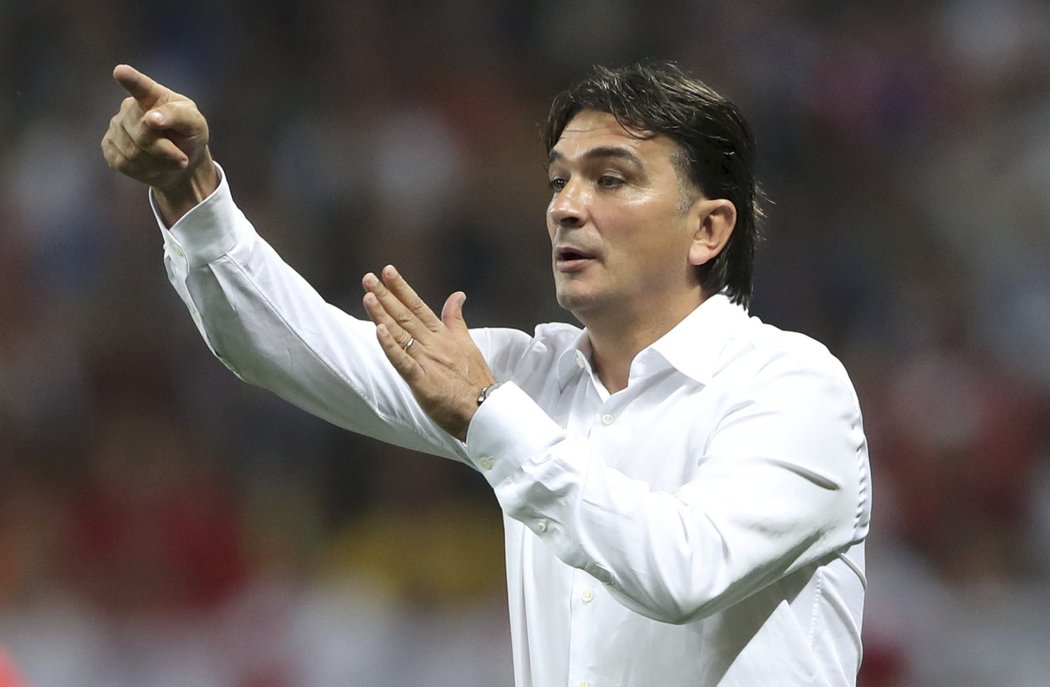 Chorvatský trenér Zlatko Dalič při semifinále proti Anglii