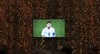 Fanoušci sledují Messiho smutek při utkání proti Chorvatsku