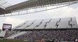 Při testech byla na stadionu v Sao Paulu zatížena pouze část tribun