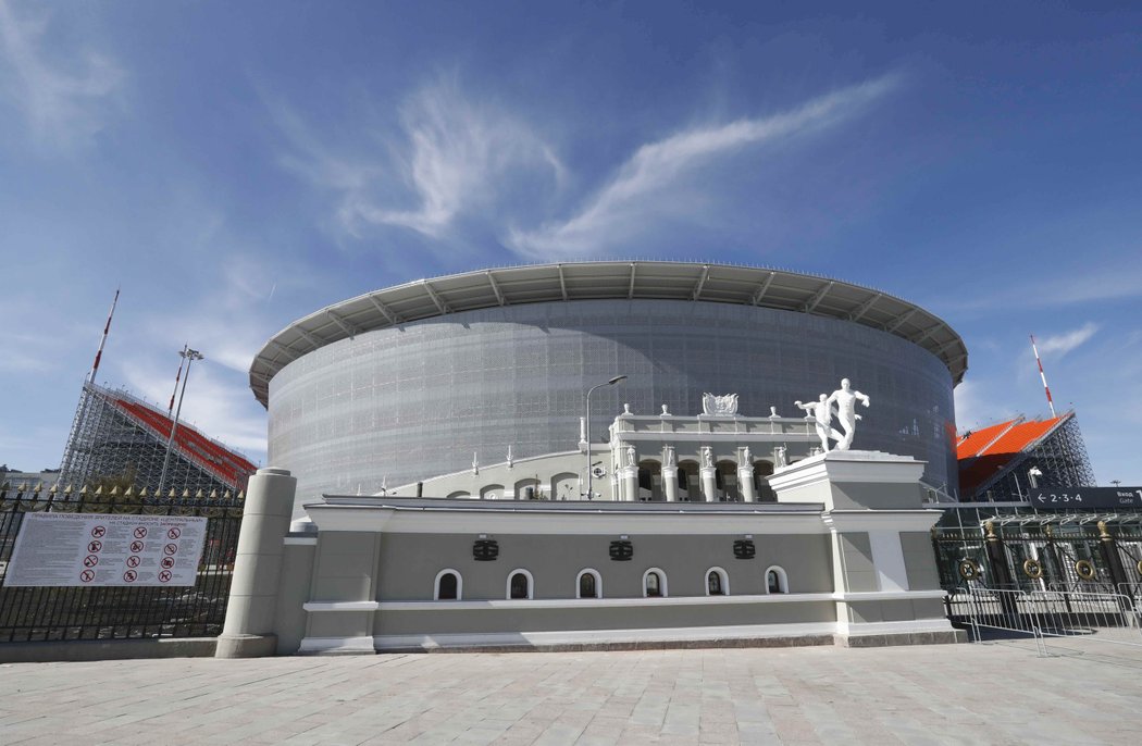 Stadion v Jekatěrinburgu hostí čtyři zápasy ve skupinách