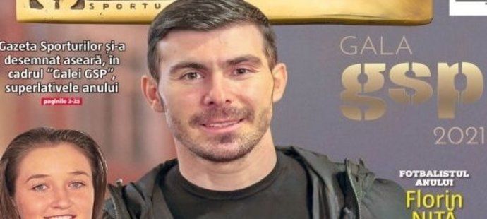 Florin Nita převzal cenu pro nejlepšího rumunského fotbalistu roku