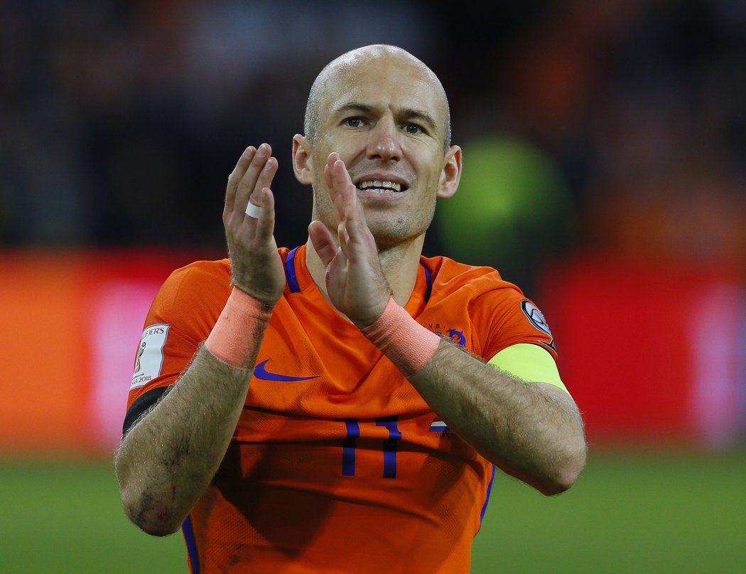 Arjen Robben vstřelil v posledním reprezentačním zápase dva góly