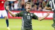 Thomas Müller se raduje ze svého gólu proti Norsku