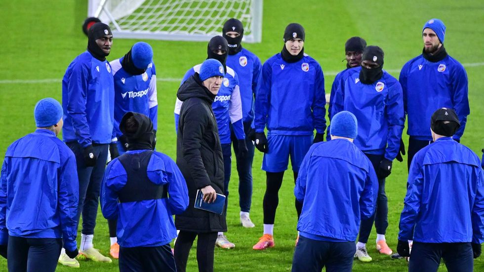 Trénink fotbalistů Plzně před utkáním proti Freiburgu