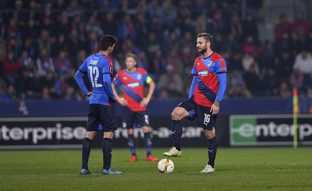 Zklamání v tvářích fotbalistů Plzně bylo zřetelné